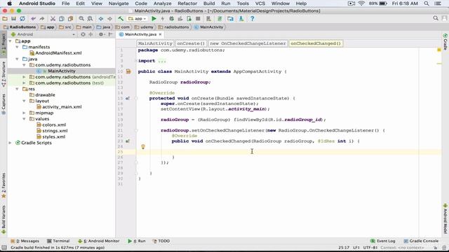 43. Add a RadioGroup to the AppCompatRadioButton смотреть онлайн