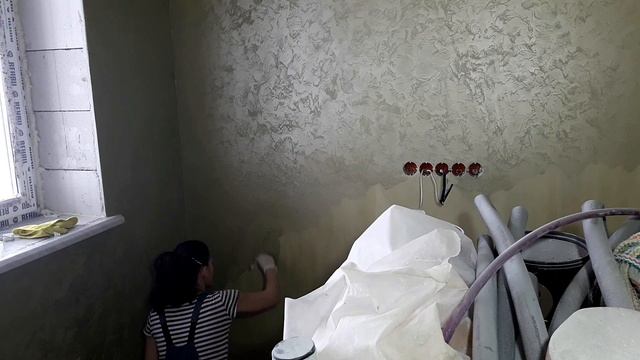 Декоротивная штукатурка песочной краской смотреть онлайн