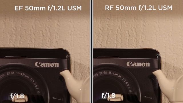 Сравнение, тест объективов Canon EF 50mm F/1.2L USM и RF 50mm F/1.2L USM