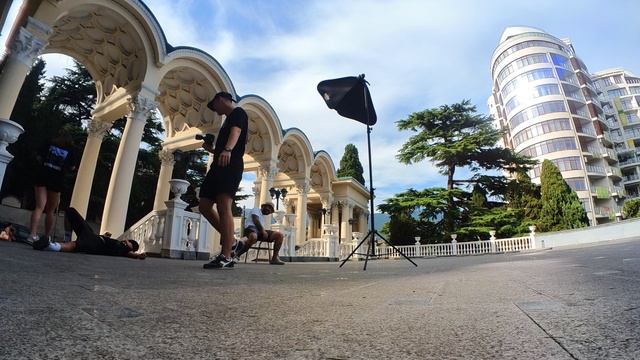 Backstage From Clothing Shoot