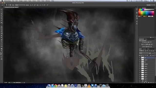 Warrior monster - Speed painting ( #Photoshop CS6 ) | CreativeStation смотреть онлайн