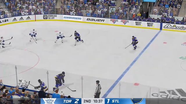 Toronto Maple Leafs (33-20-5) vs. St. Louis Blues (35-19-4) - February 19, 2021 смотреть онлайн
