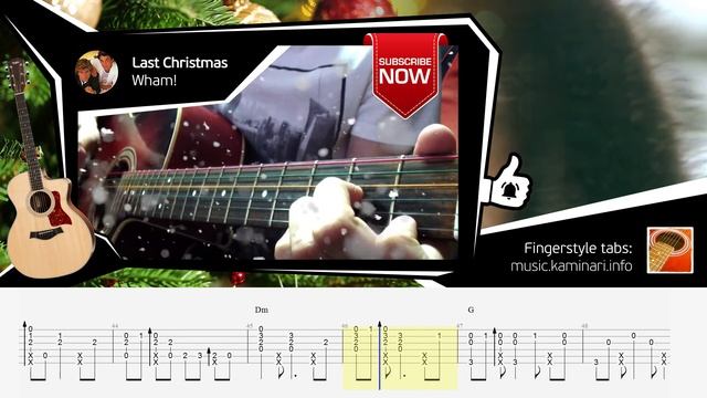 Last Christmas by Wham! (George Michael). Acoustic fingerstyle guitar cover and MIDI by Kaminari смотреть онлайн