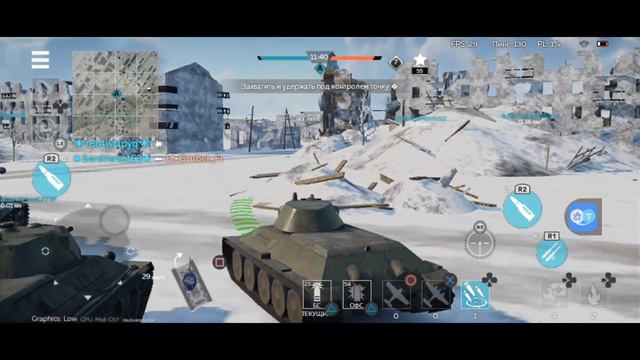 играю War Thunder Mobile на джойстике Ps4 БЕЗ КОММЕНТАРИЕВ