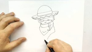 Как нарисовать Молниеносный Эдгар - Бравл Старс - How to draw Quickdraw Edgar - Brawl Stars