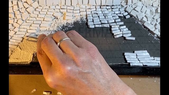 Ep. 45 THESE FOUR WALLS CERAMIC MOSAIC, Prepping continued & cutting down sheet glass! смотреть онлайн