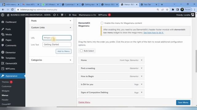 How to create and edit Menus and sub-menus and disable Main menu navigation links in wordpress смотреть онлайн