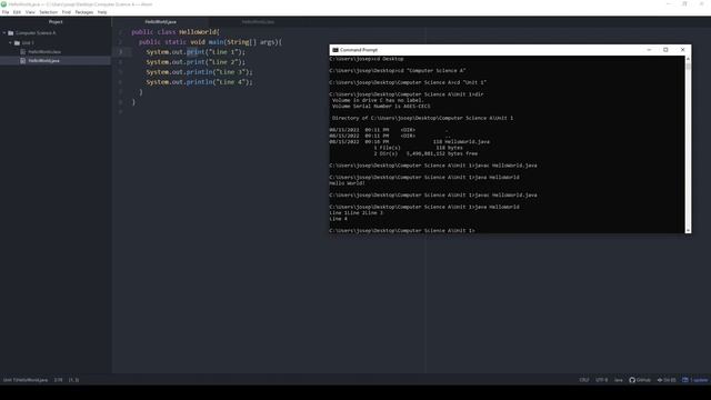 Computer Science A: File System, Command Line, Print, and Primitives смотреть онлайн