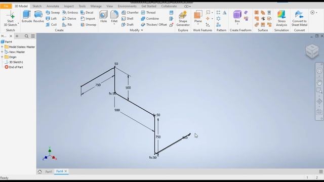 3D PIPE in Autodesk Inventor | Autodesk Inventor for beginners | Basics of Autodesk Inventor | 3D смотреть онлайн