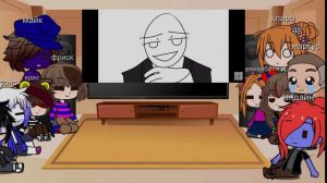 реакция afton family и undertale на детройт куяш