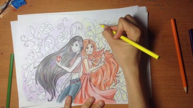 Рисуем Марселин и принцессу Пламя смотреть онлайн