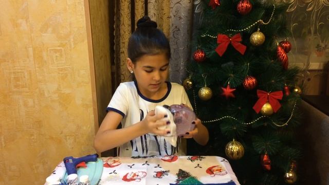 Новогодний сувенир-Стеклянный шар своими руками смотреть онлайн