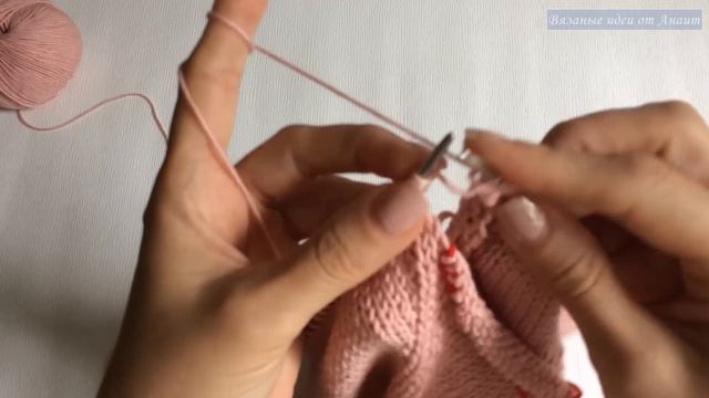 МК розовая футболка спицами женская | Летний топ спицами