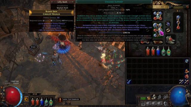 PathOfExile [POE] ANCESTORS : EP2 Summon Raging Spirits [SRS] Build Leveling