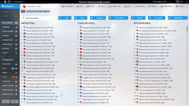 Draft Day Sports College Basketball 2020 - Join the NCBA multiplayer league now! смотреть онлайн