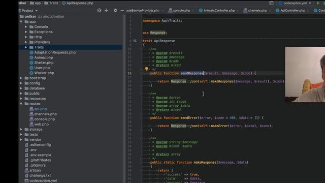 REST API на Laravel пишем сервис (service) - ответы (Response) смотреть онлайн