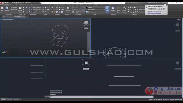 05 - 3D Modeling | Autodesk AutoCAD 2017 3D Full Advance Tutorials | Hindi | Urdu | смотреть онлайн