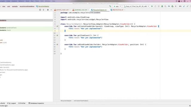 Recyclerview + CardView Android смотреть онлайн