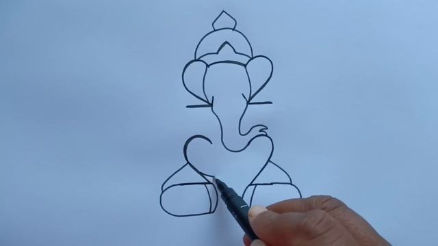 How To Draw Lord Ganesh With 2222 | How To Turn 2222 Into God Ganpati Drawing Step By Step смотреть онлайн