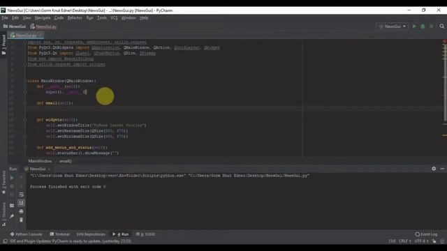 Python gui app PyQt5 - Newsreader part 1/4 смотреть онлайн