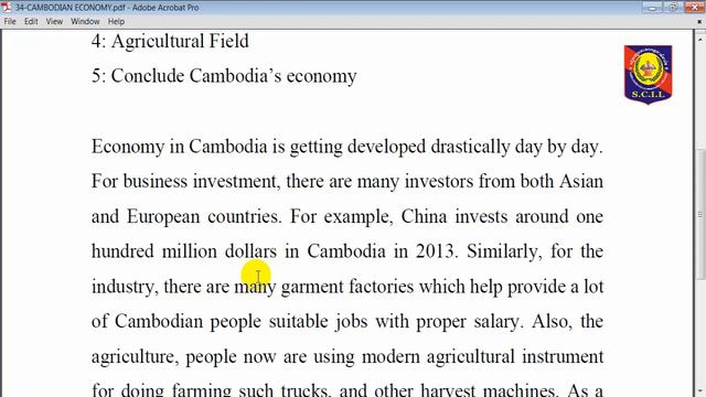 Write a paragraph about CAMBODIAN ECONOMY|សំណេរកថាខណ្ឌអំពី សេដ្ឋកិច្ចកម្ពុជា смотреть онлайн