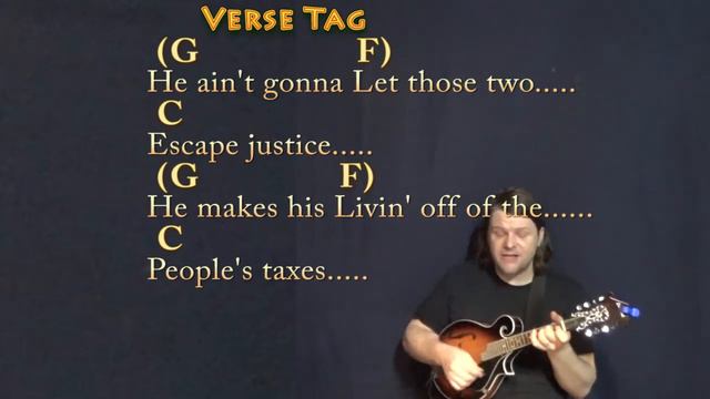 Take the Money and Run (Steve Miller) Mandolin Cover Lesson in C with Chords/Lyrics смотреть онлайн