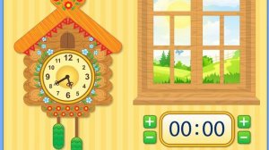 Познавательная игра Часы с кукушкой определяем время вместе с детками
