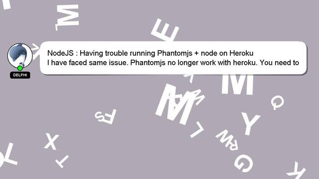 NodeJS : Having trouble running Phantomjs + node on Heroku смотреть онлайн