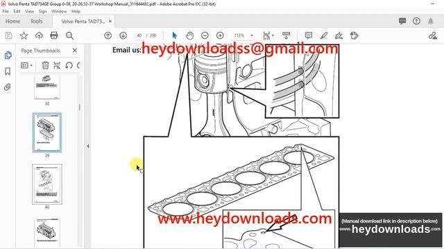 Volvo Penta TAD734GE Group 0-08, 20-26,32-37 Workshop Manual_311644482 - PDF DOWNLOAD