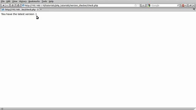 PHP Tutorial: Version Checker [part 00] смотреть онлайн
