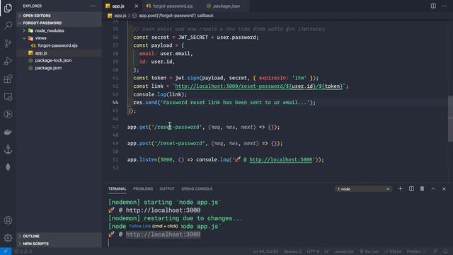 How to handle forgot password to reset password using a one-time link. смотреть онлайн