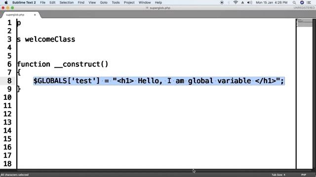 php tutorial 9 : What is global variable in php ?? what is supereglobal in php? смотреть онлайн