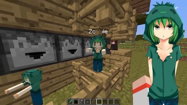 Minecraft Mods - CuteMobModels 【1.14.4】Chicas Anime en Minecraft смотреть онлайн