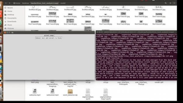 Handwritten Text Recognition Using Deep Learning and Translate other longuage,convert to voice part
