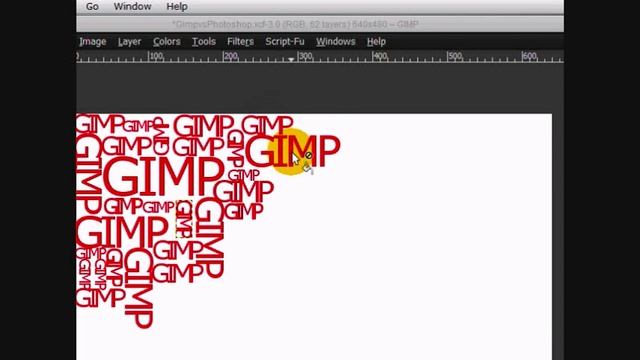 How to Make a Photoshop vs. Gimp Typography Effect in Gimp смотреть онлайн