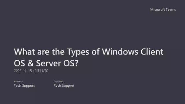 What are the Types of Microsoft Windows Client OS & Server OS? | Types of Operating Systems | ESXi 8 смотреть онлайн