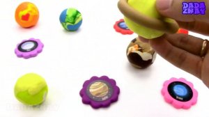 Цвета Плей До|Планеты Солнечной системы|Учим названия планет|Планеты с пластилина Play Doh