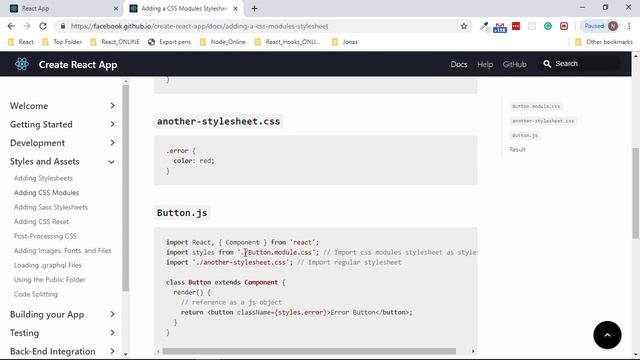 css modules in react смотреть онлайн