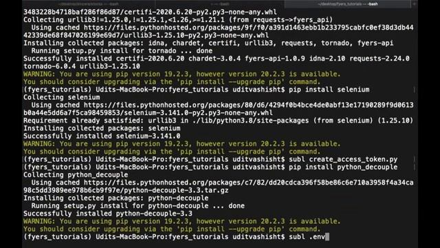 Automatically Generate Access token in Fyers Python API | Algo Trading in India using Python смотреть онлайн