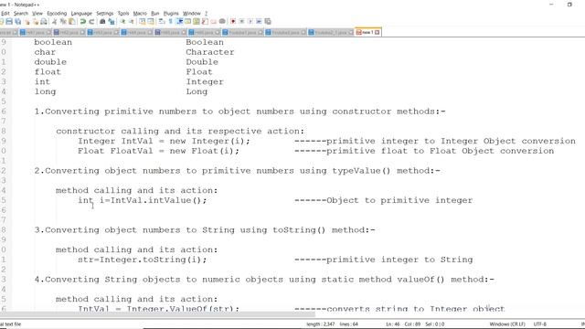 Vectors and Wrapper Classes in java смотреть онлайн