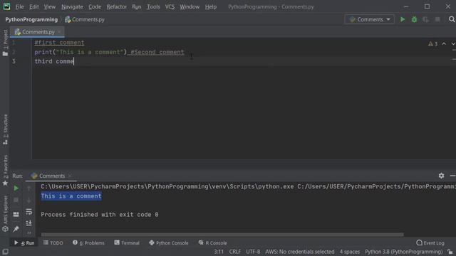 Python 3. Comments in Python смотреть онлайн