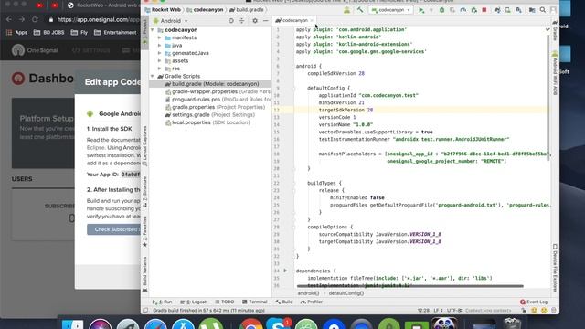 05. Configure One Signal notification with project | RocketWeb Android смотреть онлайн