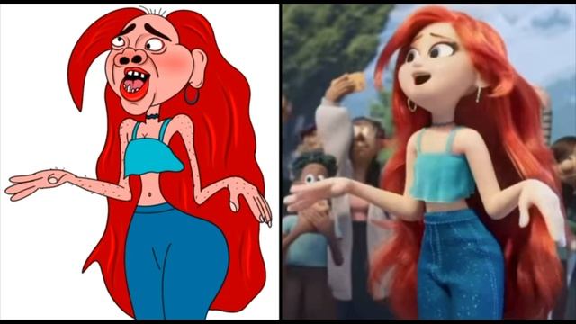 Ruby Gillman Drawing Meme | Teenage Kraken Trailer (universal Studios) Funny Art