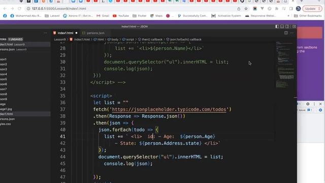 Fetch API Data by JSON بالعربي смотреть онлайн