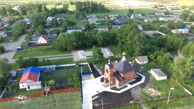 село Красная горка Колышлейского района Пензенской области \ обзорная аэросъемка смотреть онлайн