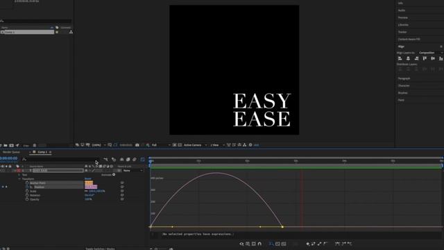 How To Easy Ease Keyframes | Adobe After Effects Tutorial смотреть онлайн