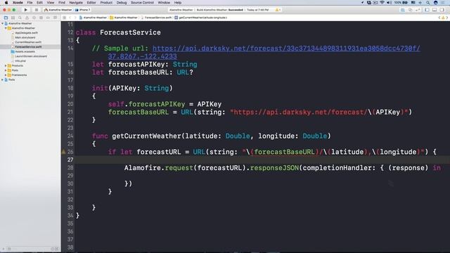 ALAMOFIRE: BUILD WEATHER APP WITH REST API, JSON AND ALAMOFIRE IN iOS WITH SWIFT смотреть онлайн