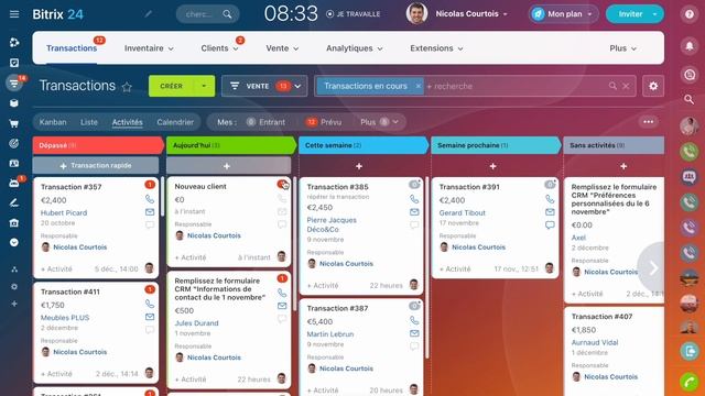 Comment travailler dans la vue Activités | CRM - Bitrix24 смотреть онлайн
