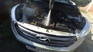 Мойка двигателя на HYUNDAI CRETA .