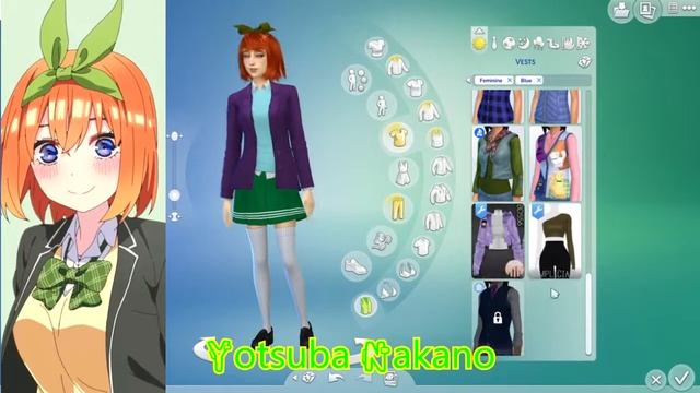 Create character The Quintessential Quintuplets in the sims 4 смотреть онлайн